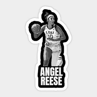 Angel Reese Action BW Sticker